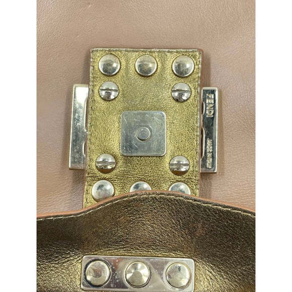 Fendi Baguette Beige Leather with Gold Studded Metal Buckle - Picture 13 of 16